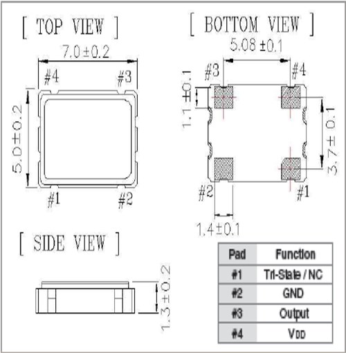泰藝晶振,石英晶體振蕩器,OC-M晶振