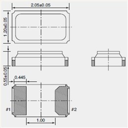 TZ2528A,32.768KHZ,2012mm兩腳貼片晶振,臺(tái)灣TST晶振