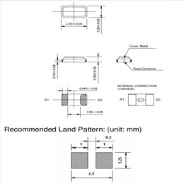 2012mm小體積晶振,TZ2065A,32.768KHZ手表晶振,臺灣嘉碩TST晶體