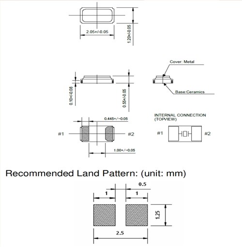 2012mm小體積晶振,TZ2065A,32.768KHZ手表晶振,臺(tái)灣嘉碩TST晶體