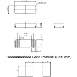 TZ1510A,TST音叉晶體,3215mm無源晶振,32.768KHZ計時器晶振