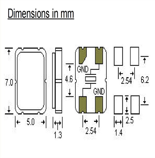 AAS50M000000FLE16H,7050mm,AA系列晶體,50MHZ,STD貼片晶振