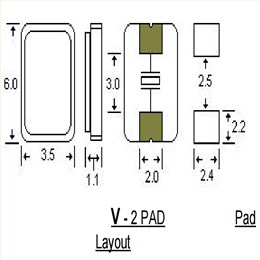 STD尋呼機(jī)晶振,6035mm,AAV27M000000FLH12H,27MHZ