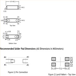 7015mm,32.768KHZ,224-000307-20,224系列音叉晶體,Oscilent無(wú)源晶振