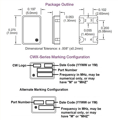 CWX813-020.48M,20.48MHz,7050mm,ConnorWinfield時鐘振蕩器,導(dǎo)航晶振