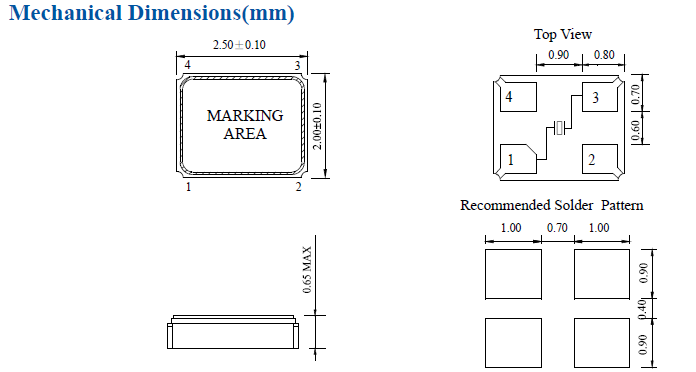 E2SB晶振,2.5*2.0mm晶振,HOSONIC進(jìn)口晶振