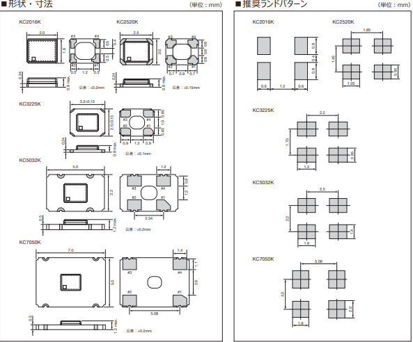 KC2016K，KC2520K
