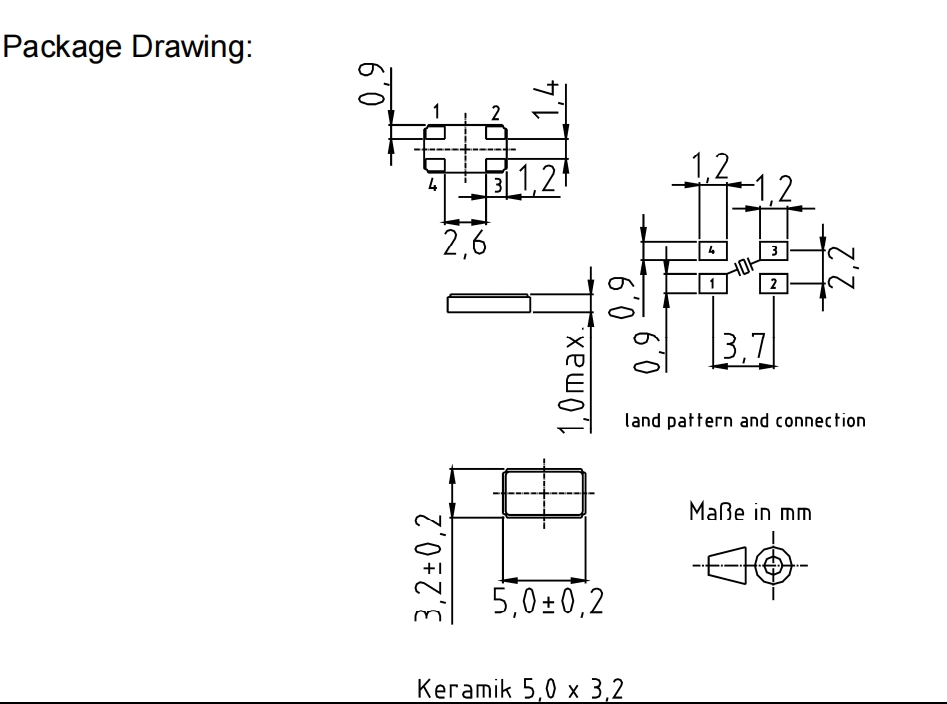6G無線網(wǎng)絡(luò)晶振,XMP-7135-1A-16pF-50MHz,德國KVG晶振XMP-7100