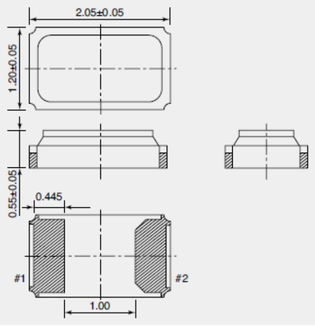 TZ2528A,32.768KHZ,2012mm兩腳貼片晶振,臺灣TST晶振