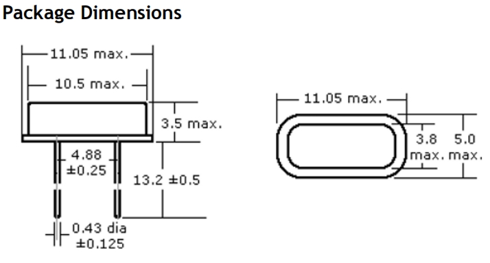 151-25.000M-SR-25HR-VS,151系列插件晶振,25MHZ,Oscilent電話機(jī)晶振